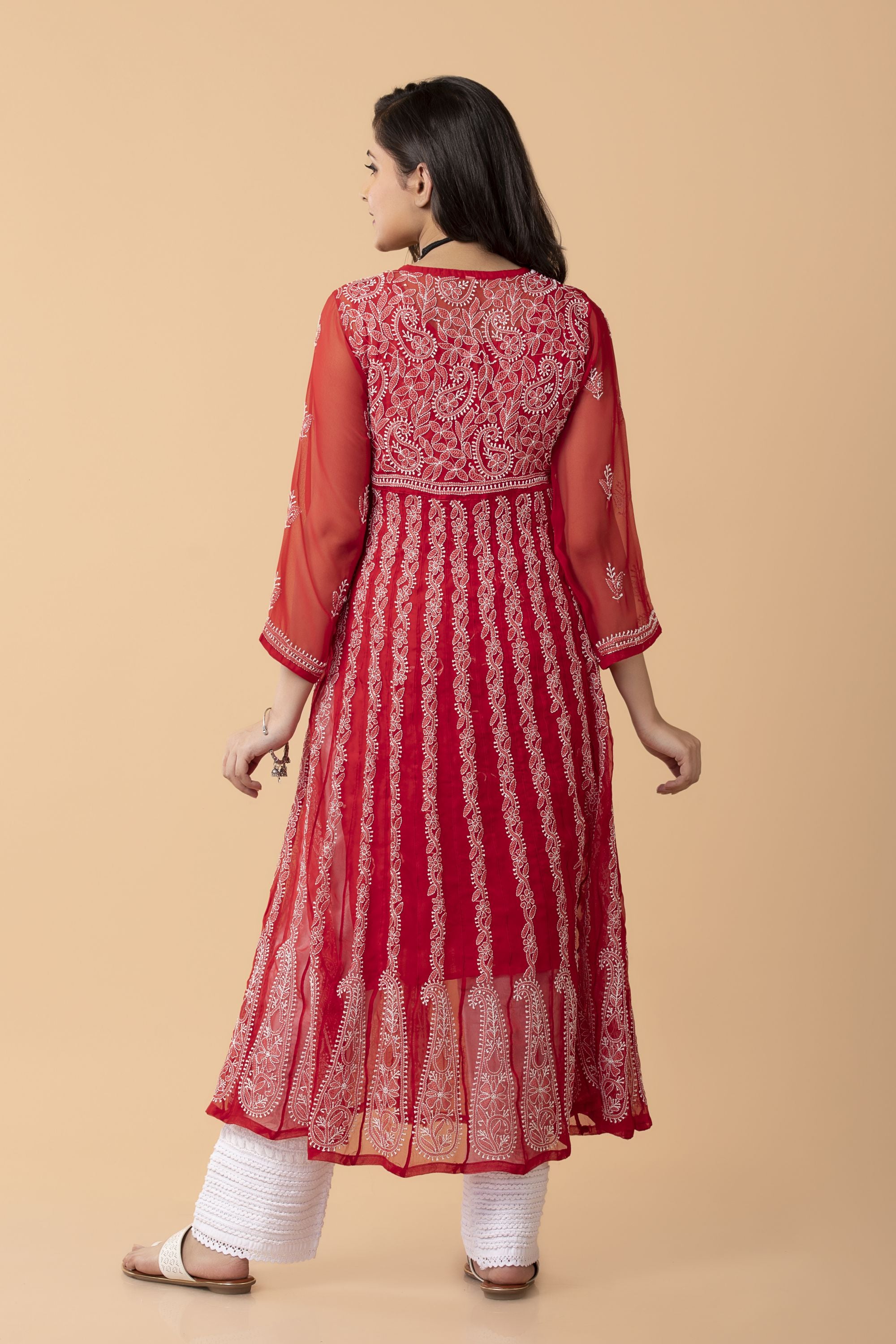 Anarkali kurtis wholesale online: Cotton & Designer catalog