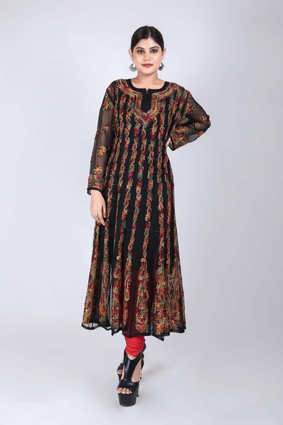 Buy Black Chikankari Short Kurta for Women Indian Embroidered Soft Cotton  Lucknowi Chikankari Top Casual Fashion Online in India - Etsy | Tops,  Casual fashion, Traditional indian dress