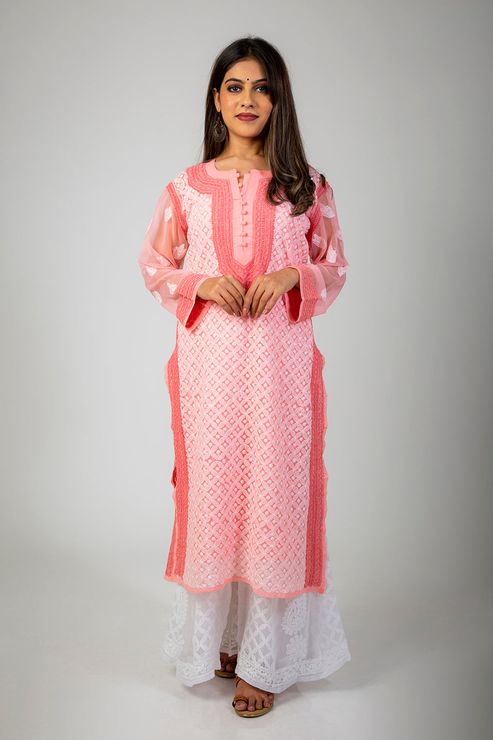 lucknow-chikan-emporium-hand-chikankari-kurti-nice-peach