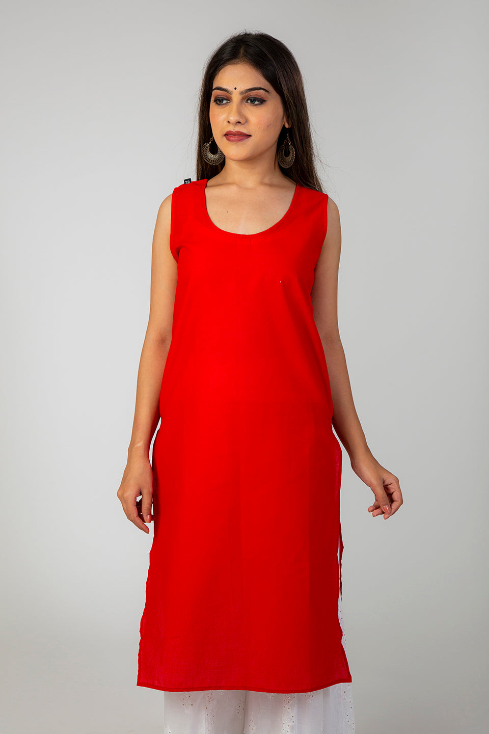 Chikan Red Slips For Women